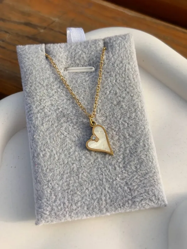 Mini heart necklace-Stainless steel