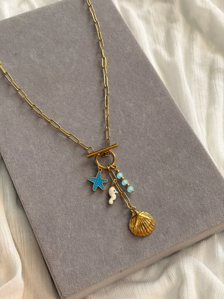 OT necklace with charms
