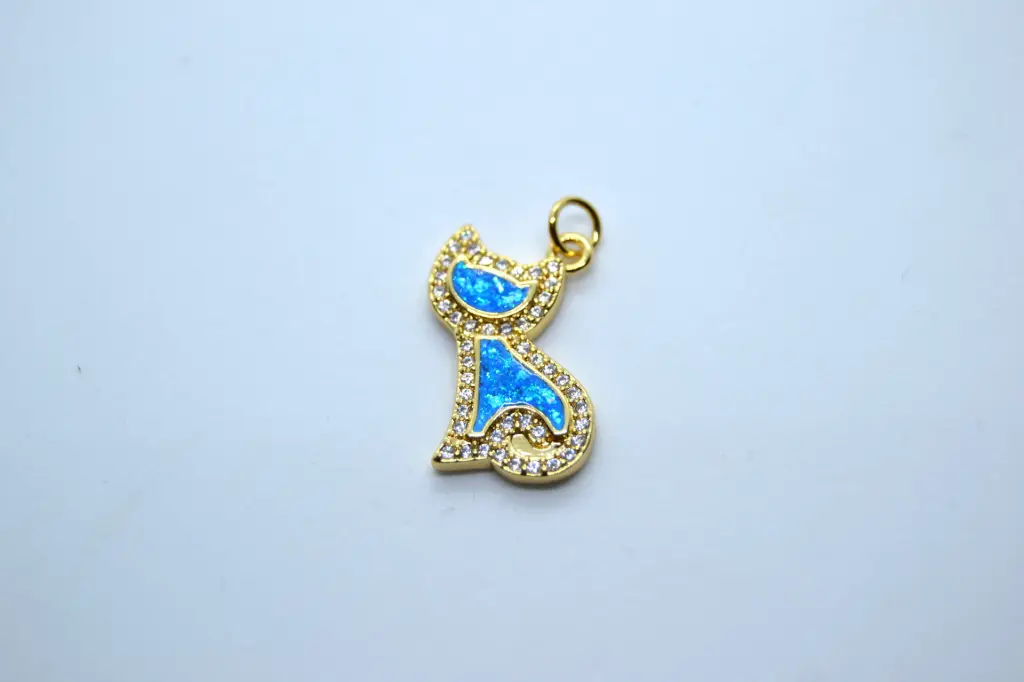Cat charm-Gold plated