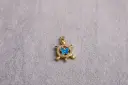 Sea turtle and butterfly-Gold plated