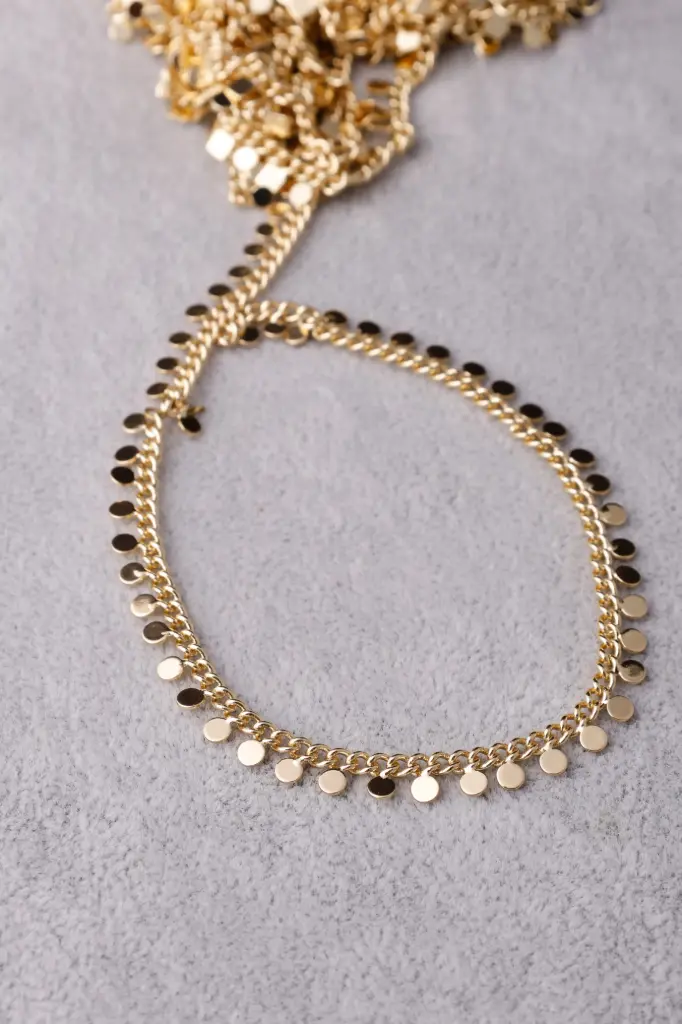 Small Circle chain -gold plated