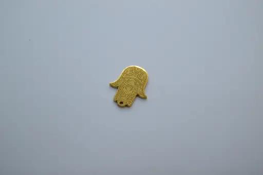 Gold hamsa hand and evil eye-Stainless steel