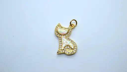 Cat charm-Gold plated