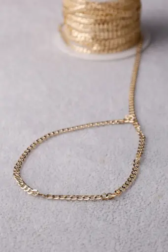 Tiny Cartier chain -gold plated 