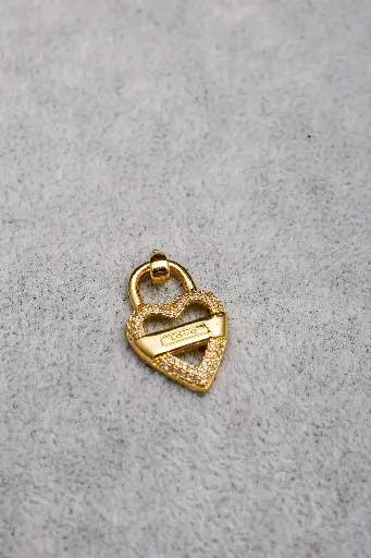 Medium heart charm-Gold plated