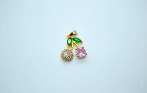 Cherry charm pink\red and diamond