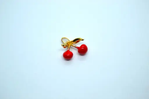 Cherry charm-Gold plated