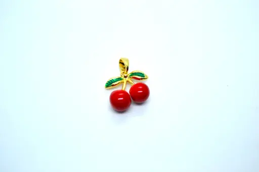 Cherry charm-Gold plated