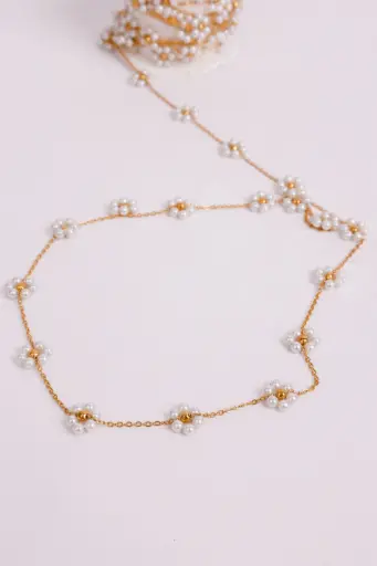 Flower chain - Gold plated