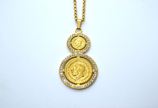 Egyptian pound necklace -stainless steel