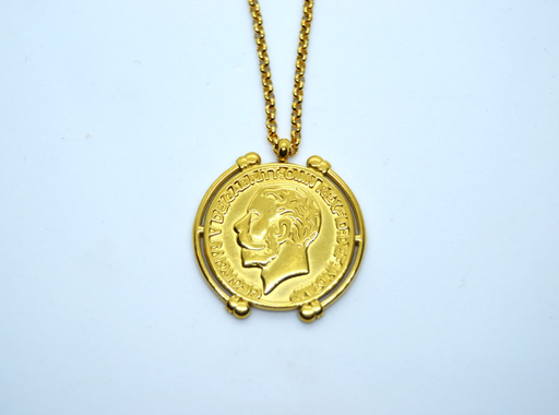 Egyptian pound necklace -stainless steel 
