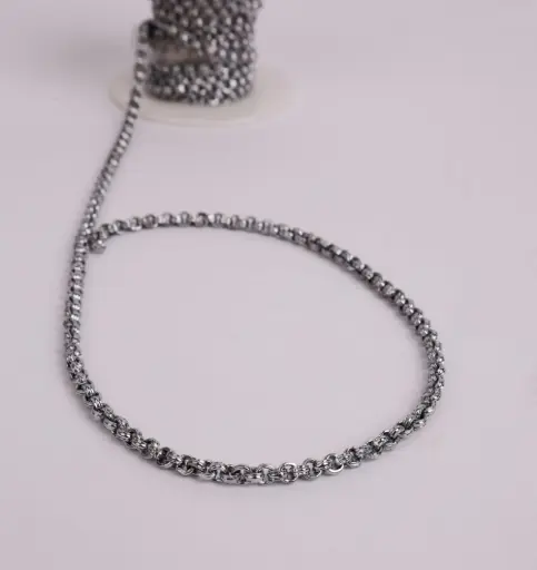 Connected silver chain-Stainless steel