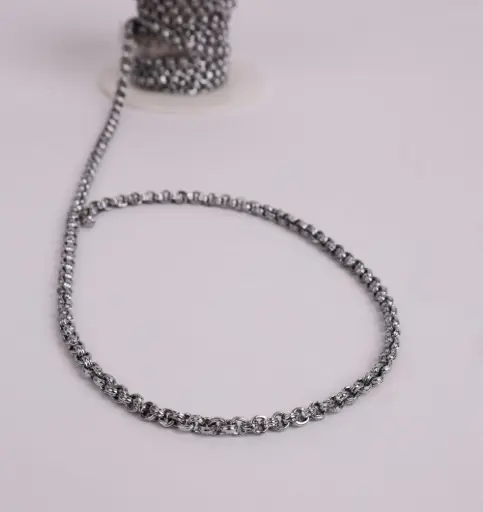 Connected silver chain-Stainless steel