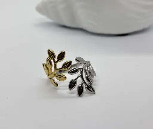 Gold-Silver stainless steel ring