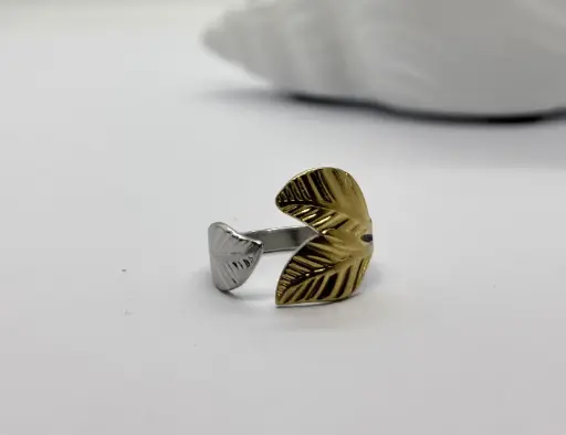 Gold-Silver stainless steel ring