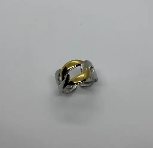 Gold-Silver stainless steel ring