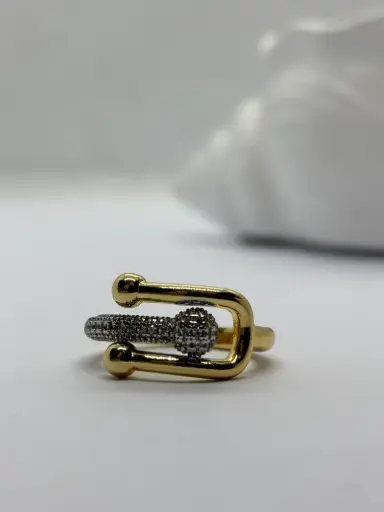 Gold-Silver stainless steel ring
