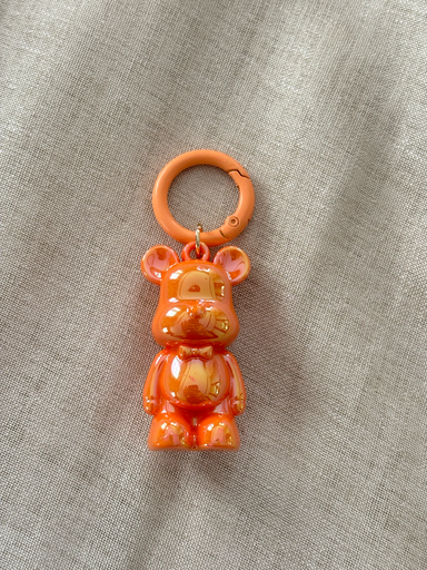 Orange Teddy bear charm