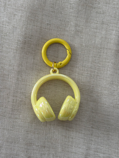 Yellow headphone charm
