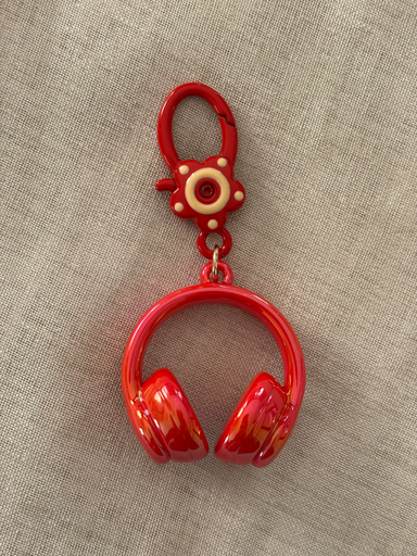 Red headphone charm