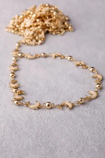 Dolphin chain -gold plated